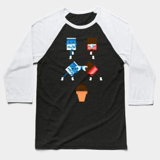 Chocolate, Milk, Ice-cream, Fun, Ice-cubes, Fusion Baseball T-Shirt